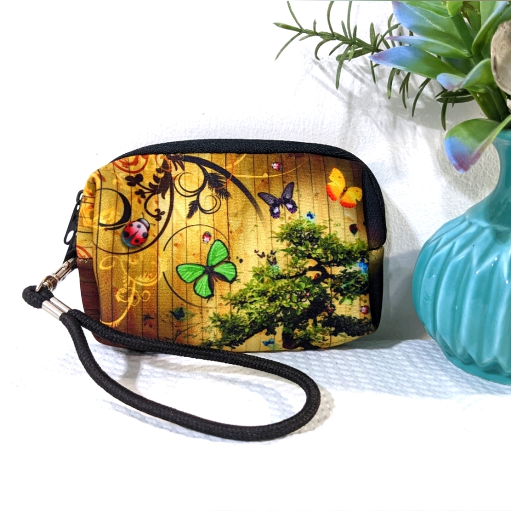 🦋 Butterfly Coin Purse w/wrist strap
